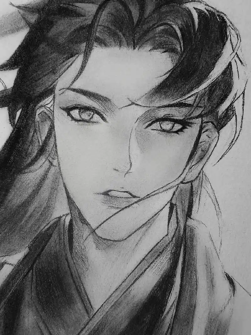 临摹 #楚晚宁 #手绘 除却君身三重雪,天下谁人配白衣. - 抖音