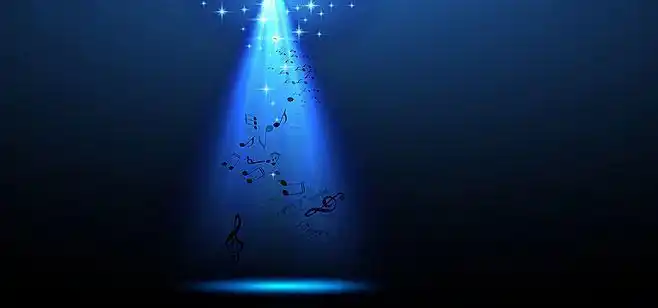音乐,舞台,蓝色,光线,浪漫,海报,背景,banner,,,,图库,png图片,,图片