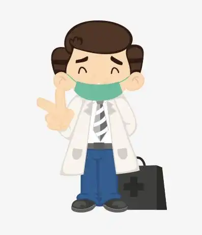 医生戴口罩卖萌
