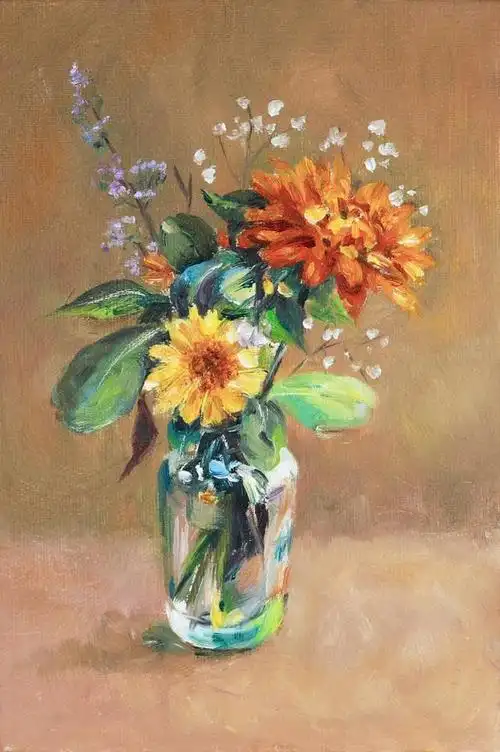 油画 花卉绘画合集