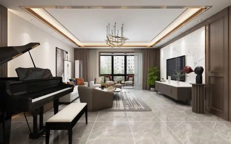 金地湖城大境260平米现代轻奢风格