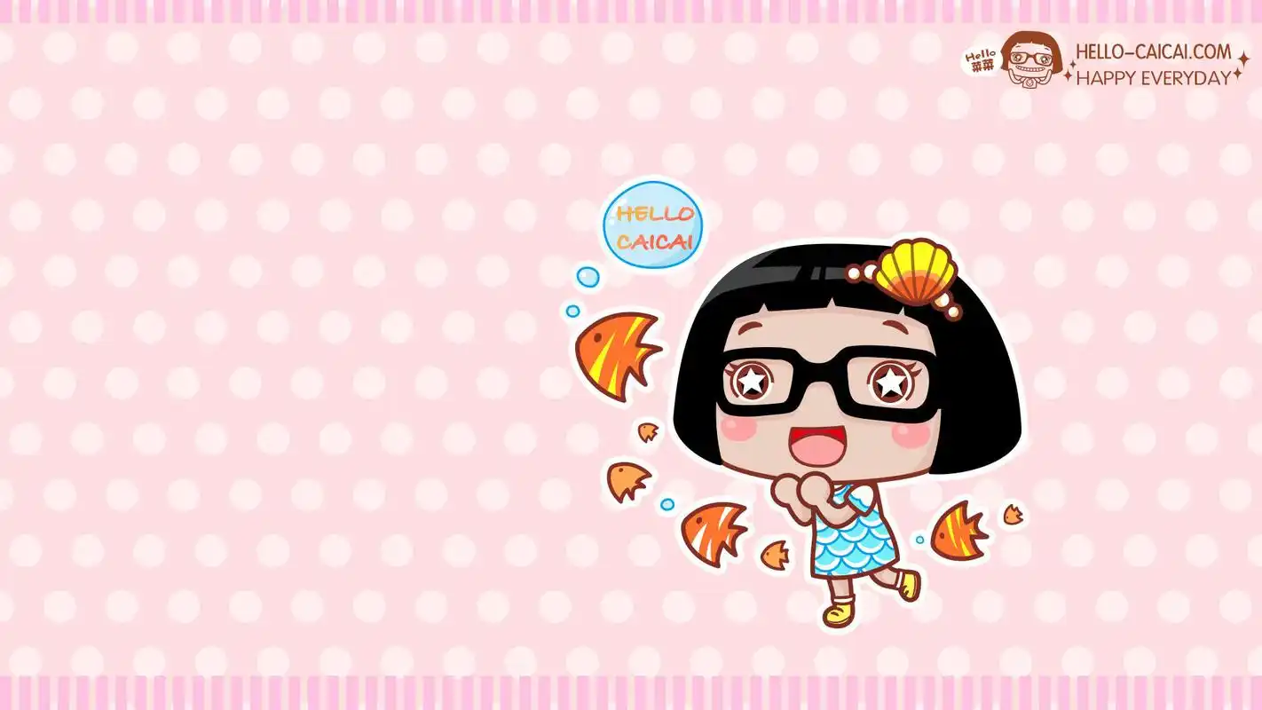 创意卡通hello菜菜电脑壁纸第一辑