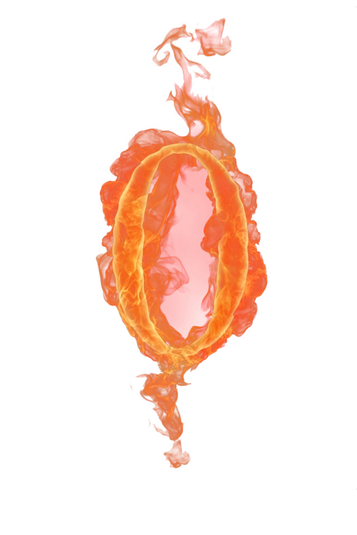 火焰数字燃烧0图片