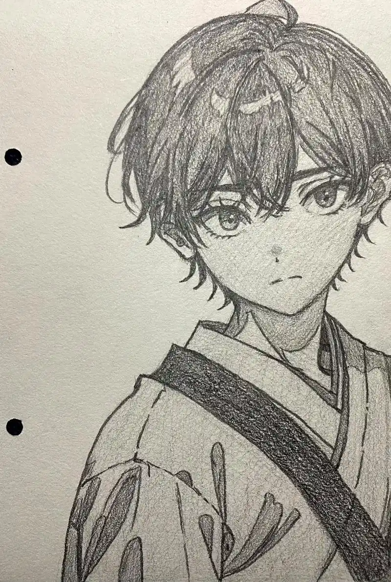 帅哥.#草稿流 #临摹 #铅笔稿 - 抖音