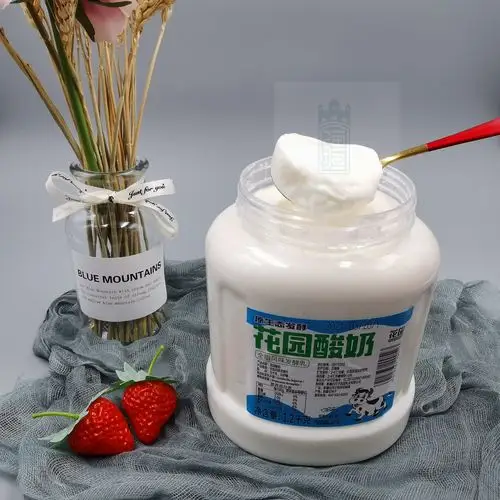 酸奶新疆花园桶装12kg装老无添加低温发酵日期酸奶