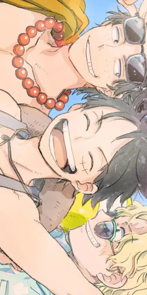 动漫头像海贼王路飞艾斯萨博手机壁纸永远的三小只