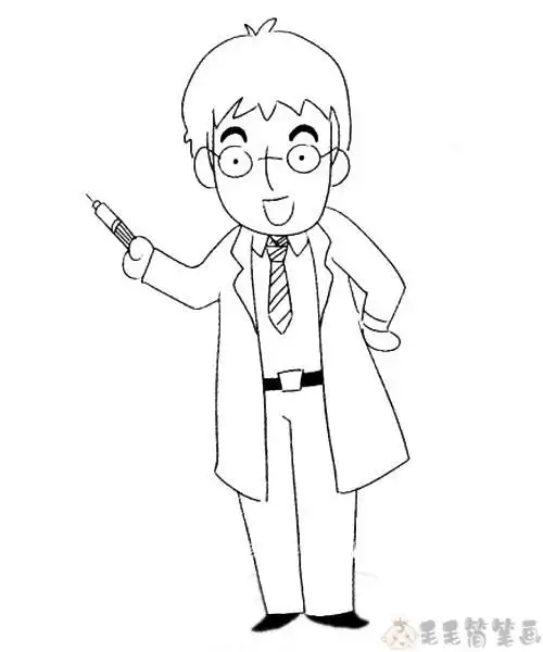 关于医生的简笔画医生儿童简笔画图片