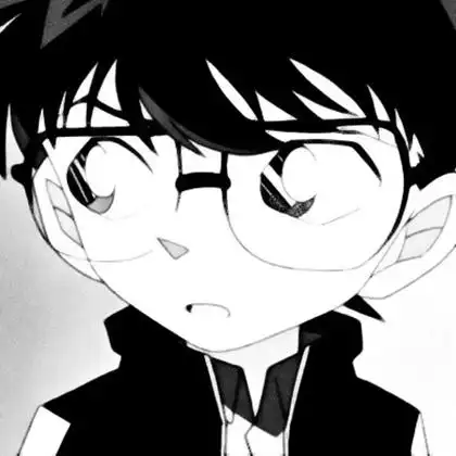 名侦探柯南黑白头像图片