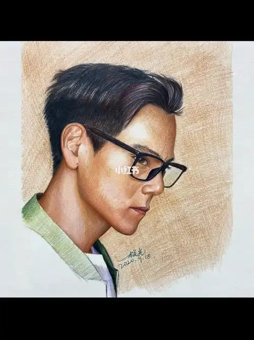彩铅手绘彭于晏