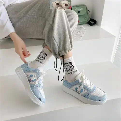 同款时代少年团宋亚轩马嘉祺鞋子涂鸦夏季学生休闲板鞋