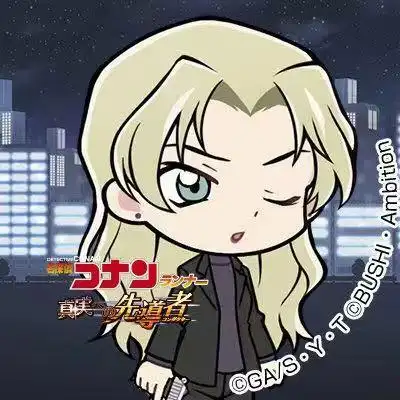 名侦探柯南发布黑衣组织主题新卡图,q版琴酒和贝姐我可了!