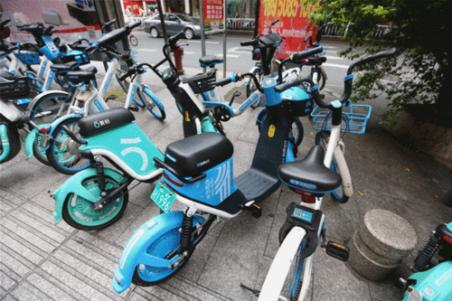 龙岩街头哈啰电单车上新啦20分钟内3元你骑了没