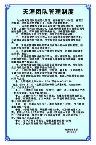 578海报印制海报展板素材269团队管理制度办公制度