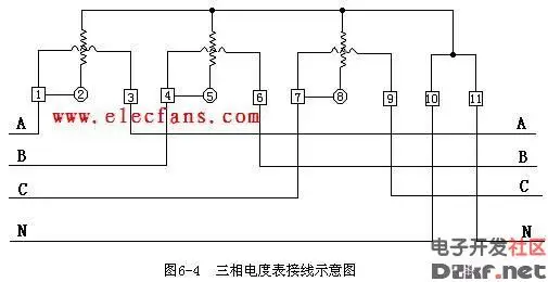 三相三线制有功电度表采用两组驱动部件作用于装在同一转轴上的两个铝