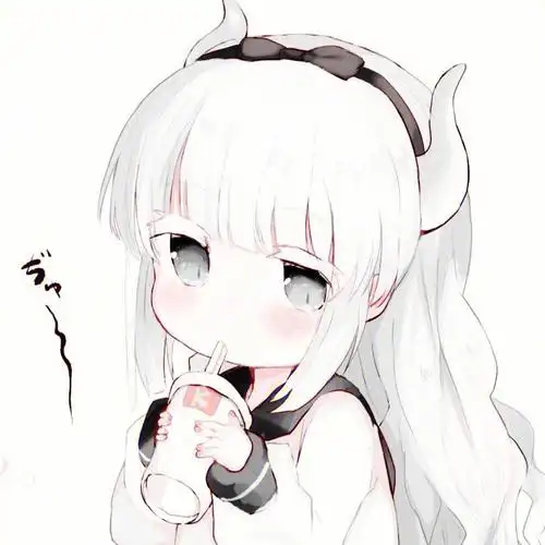 白色系软妹头像