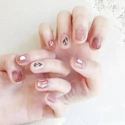 不同风格的短圆美甲,超美