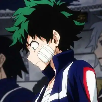 我的英雄学院绿谷出久头像,冲着这个发色我收藏了!