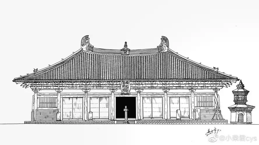 小柴的古建筑手绘共42幅