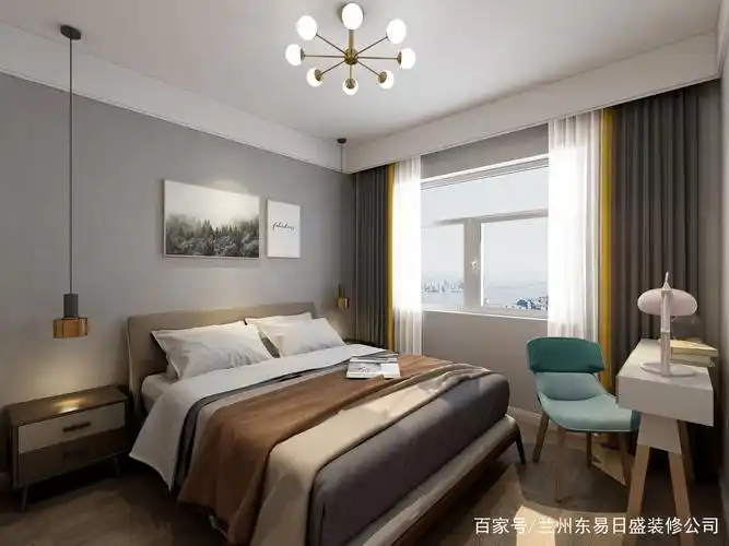 房子装修效果图绿地智慧金融城100平米现代简约风格