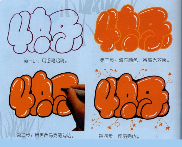 胖胖字是一种非常夸张的字体,看起来肥肥的,胖胖的,像吹满了气球一样