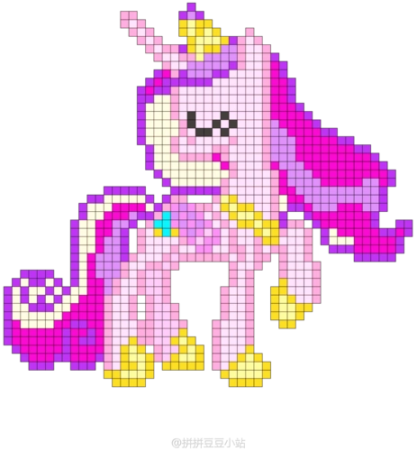 拼拼豆豆 图纸 小马宝莉 -可爱军团 my little pony