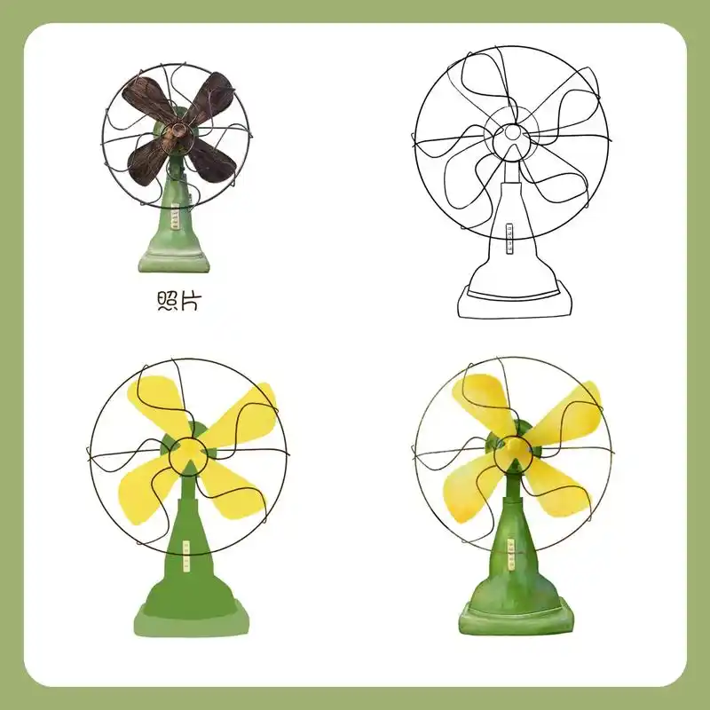 插画练习打卡【4/100】 照片转插画—小物件. 工具:ps - 抖音