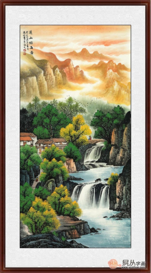 适合挂家里的装饰画有哪些?这些国画山水画都是经典