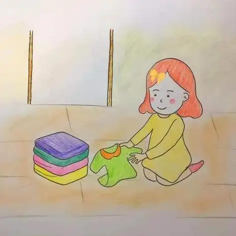 帮妈妈做家务简笔画 帮妈妈做家务简笔画男孩