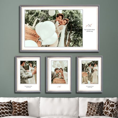 影楼婚纱照放大相框挂墙边框水晶照片相框