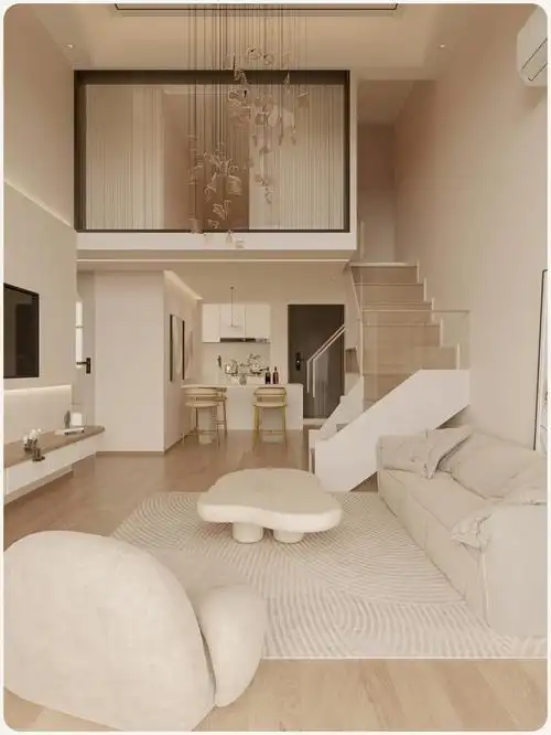 9w装好的50㎡奶油风loft你想和谁住一起