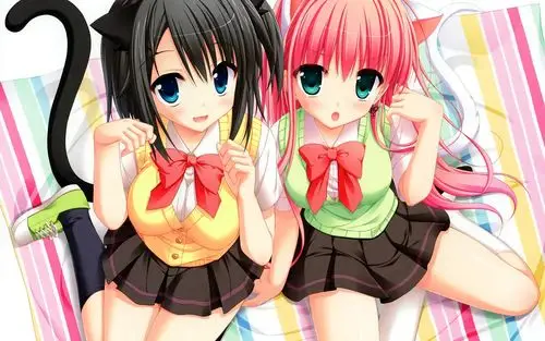 治愈系动漫美女插画桌面壁纸