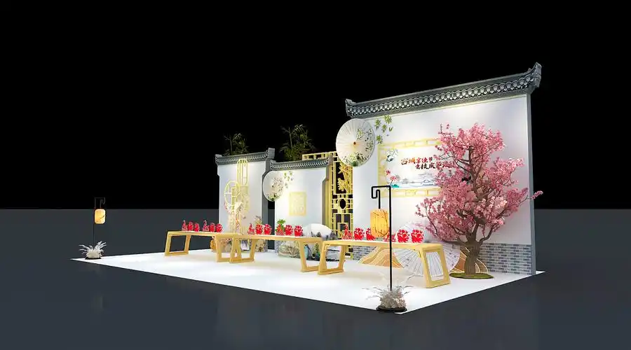 扬州特色展位 古风