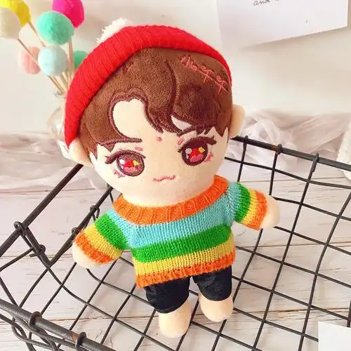 烊千玺人形玩偶公仔玩偶毛绒卡通公仔娃娃礼物小千千崽崽黄色蕾丝套装