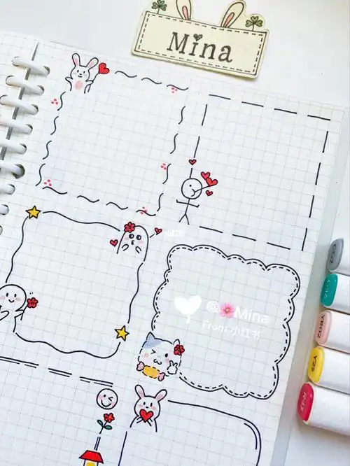 可爱简笔画呆萌手帐可爱简笔画呆萌手帐少女