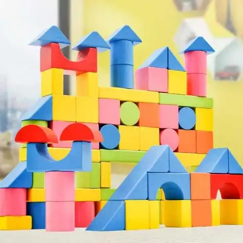 幼儿园大班益智类玩具立方体教具室内建构区辅助材料塑料积木