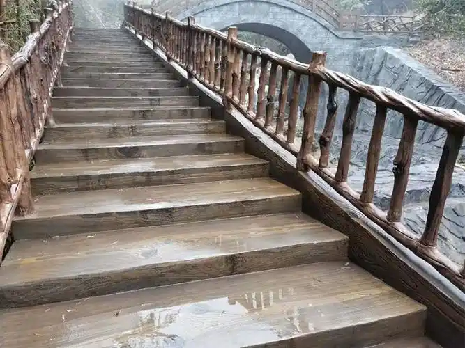 为什么大多数景点都采用仿木栏杆?_济南开拓园林景观工程有限公司