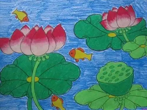 儿童家乡风景画