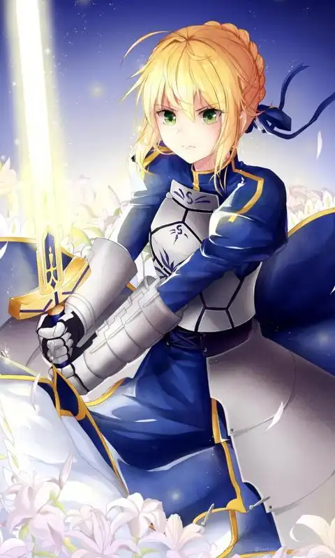 saber全面屏手机壁纸