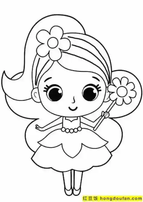 简笔画漂亮卡通人物公主