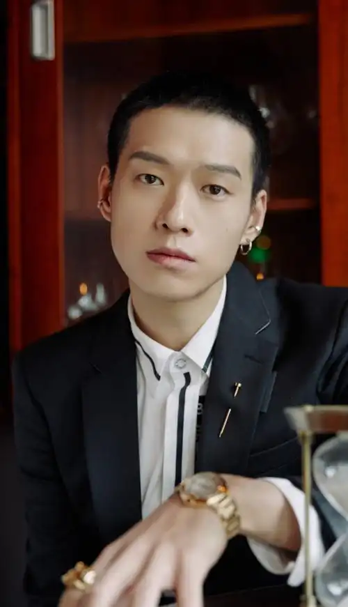 博眼球魏大勋晒寸头戴耳钉照片另类造型是硬朗还是胡闹