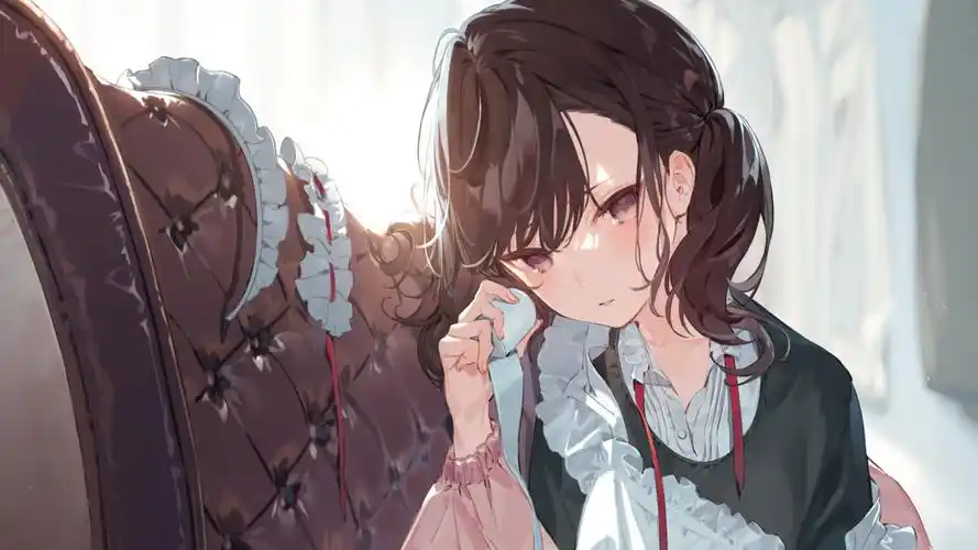 动漫美女性感插画桌面壁纸