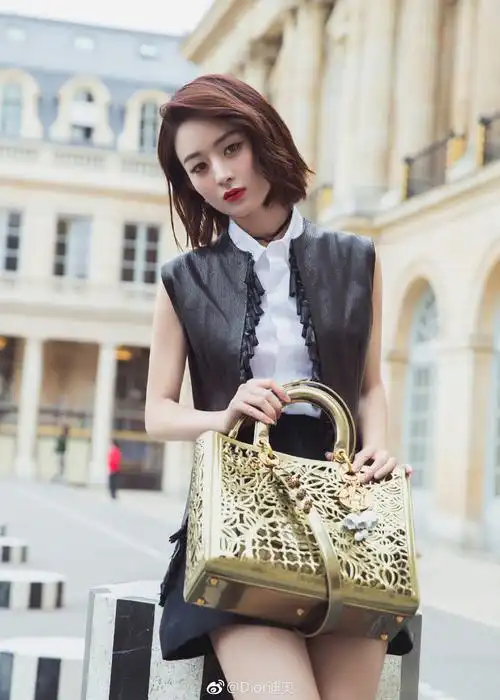 赵丽颖新闻171208赵丽颖迪奥新系列手袋写真曝光尽显知性优雅
