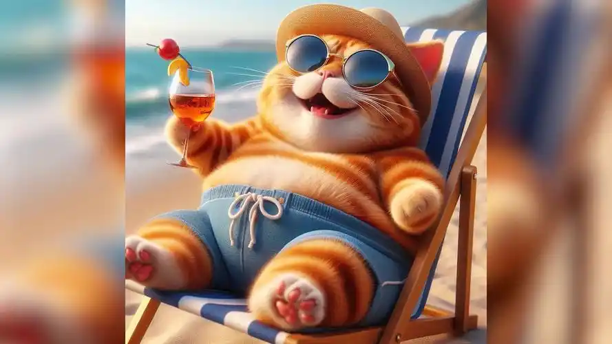 小肥猫-银行&老猫与海