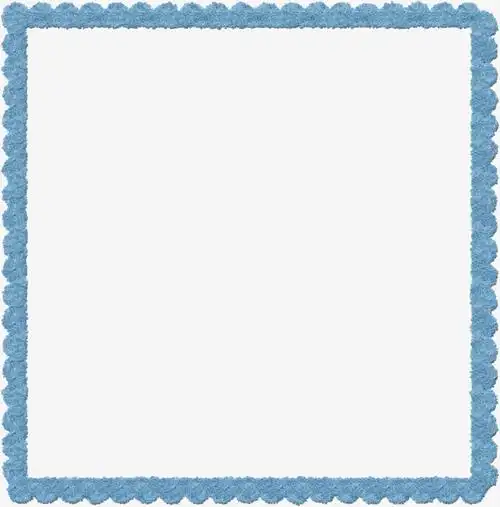 蓝色边框素材