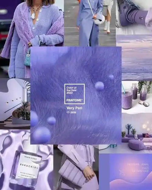 蓝紫色不愧是2022年度流行色春天这样搭配也太好看了吧
