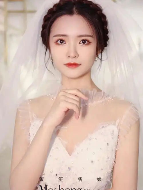 新娘典礼编发造型仙美仙美的