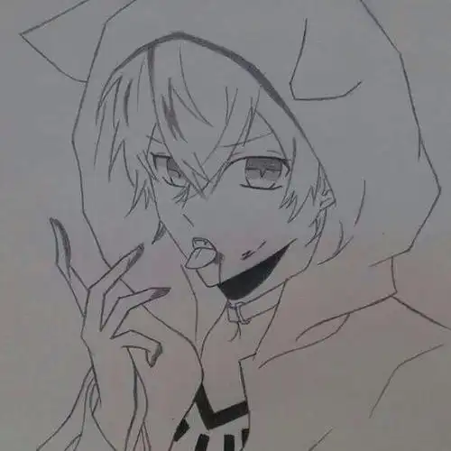 逆卷绫人素描简笔画