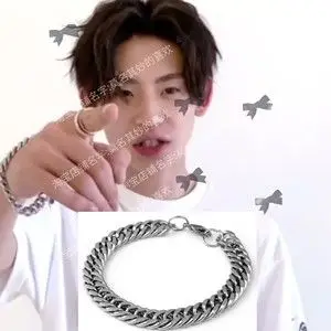 跨次元新星王琳凯小鬼同款手链男女韩版加粗加宽手环学生手镯新品