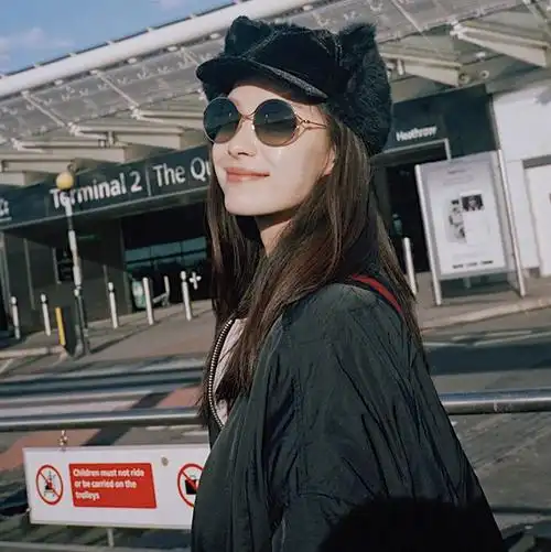 gucci/古驰 倪妮 海报 明星同款 复古 优雅 珍珠 圆形 女士 太阳镜