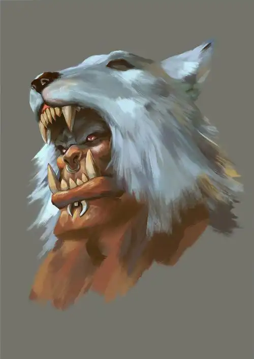 杜隆坦-德拉诺之王原画设定临摹-魔兽世界